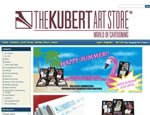Tablet Screenshot of kubertartstore.com